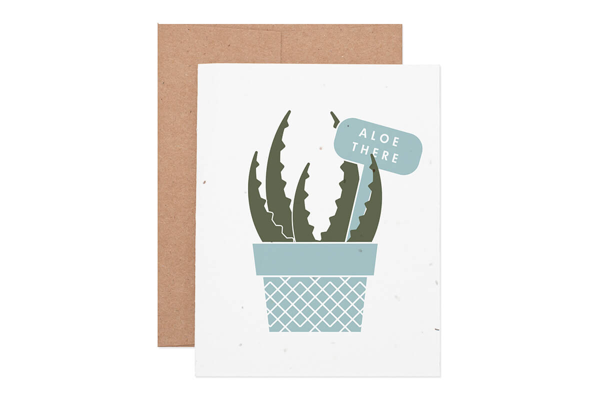 Aloe There Seeded Card