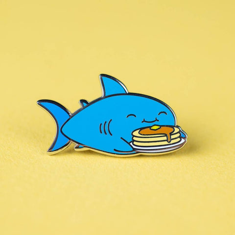 Pancake Shark Enamel Pin